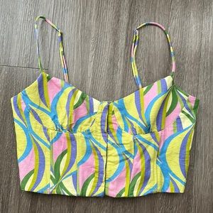 Zara Cropped Corset Tank